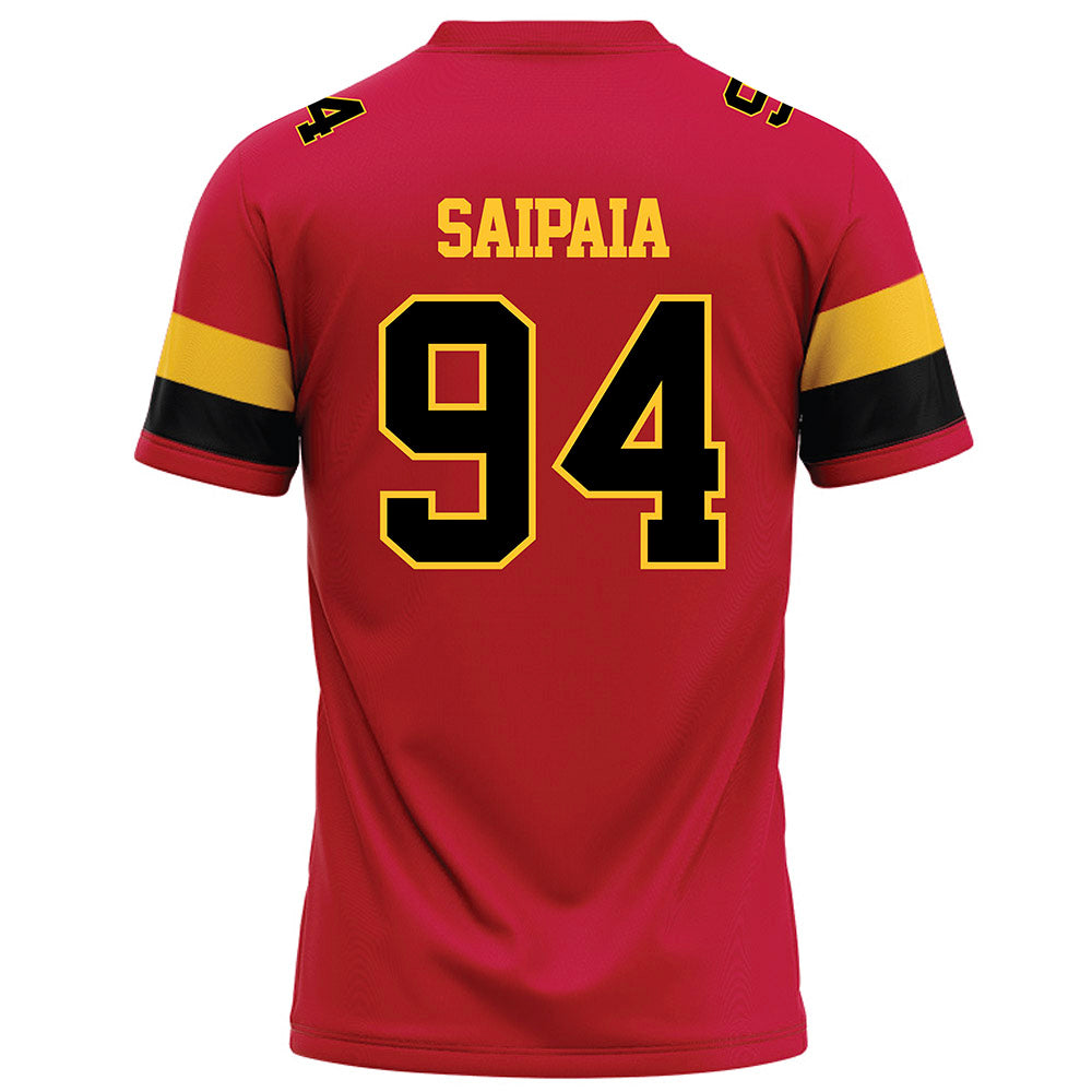 Ferris State - NCAA Football : Sio Saipaia - Red Football Jersey-1