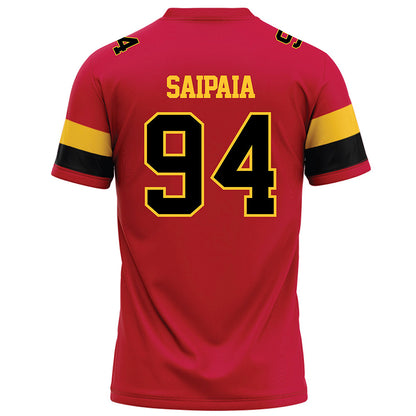 Ferris State - NCAA Football : Sio Saipaia - Red Football Jersey-1