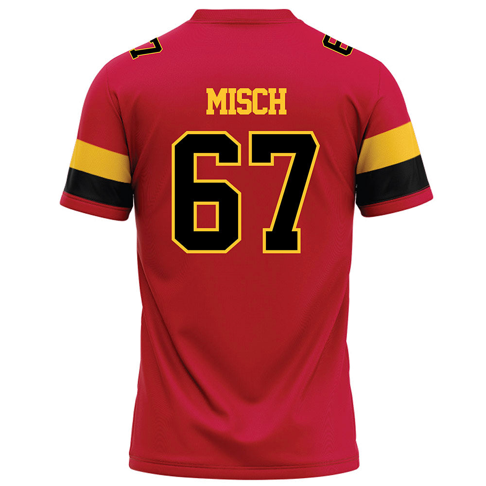 Ferris State - NCAA Football : Matthew Misch - Red Football Jersey-1