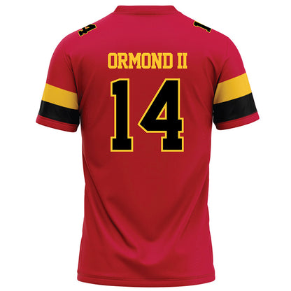 Ferris State - NCAA Football : Timothy Ormond II - Red Football Jersey-1