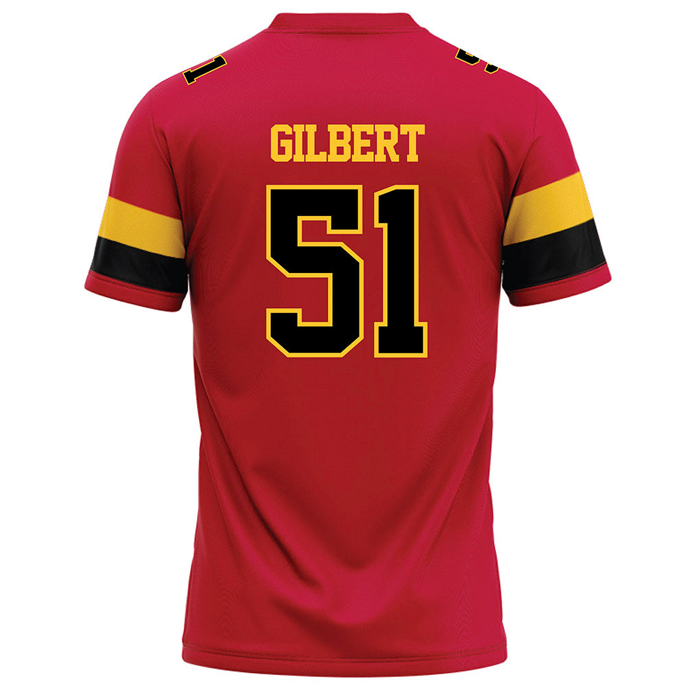 Ferris State - NCAA Football : D'Jaun Gilbert - Red Football Jersey-1