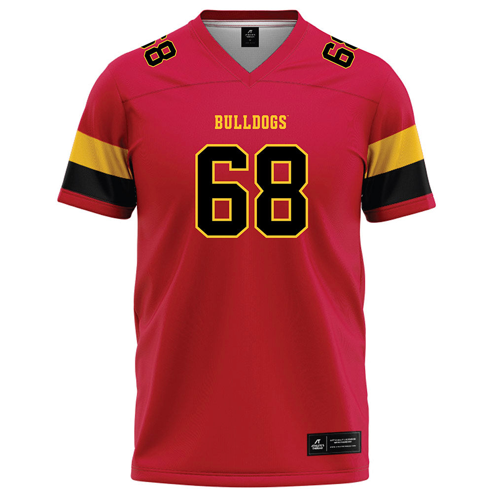 Ferris State - NCAA Football : Jordan Tooles - Red Football Jersey-0
