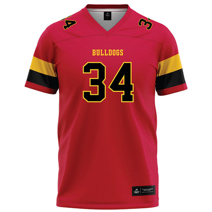 Ferris State - NCAA Football : Finn Sossen - Red Football Jersey-0