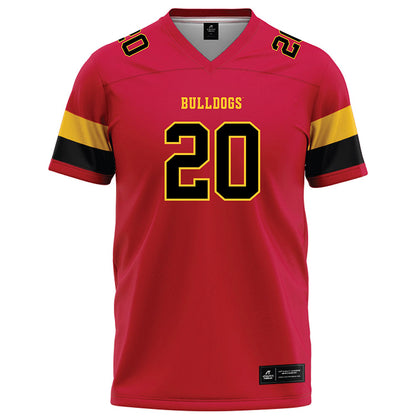 Ferris State - NCAA Football : Jaden Edington - Red Football Jersey-0