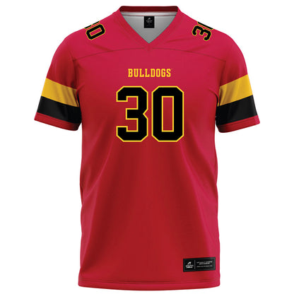 Ferris State - NCAA Football : Kannon Katzer - Red Football Jersey-0