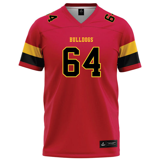 Ferris State - NCAA Football : Cam Heiss - Red Football Jersey-0