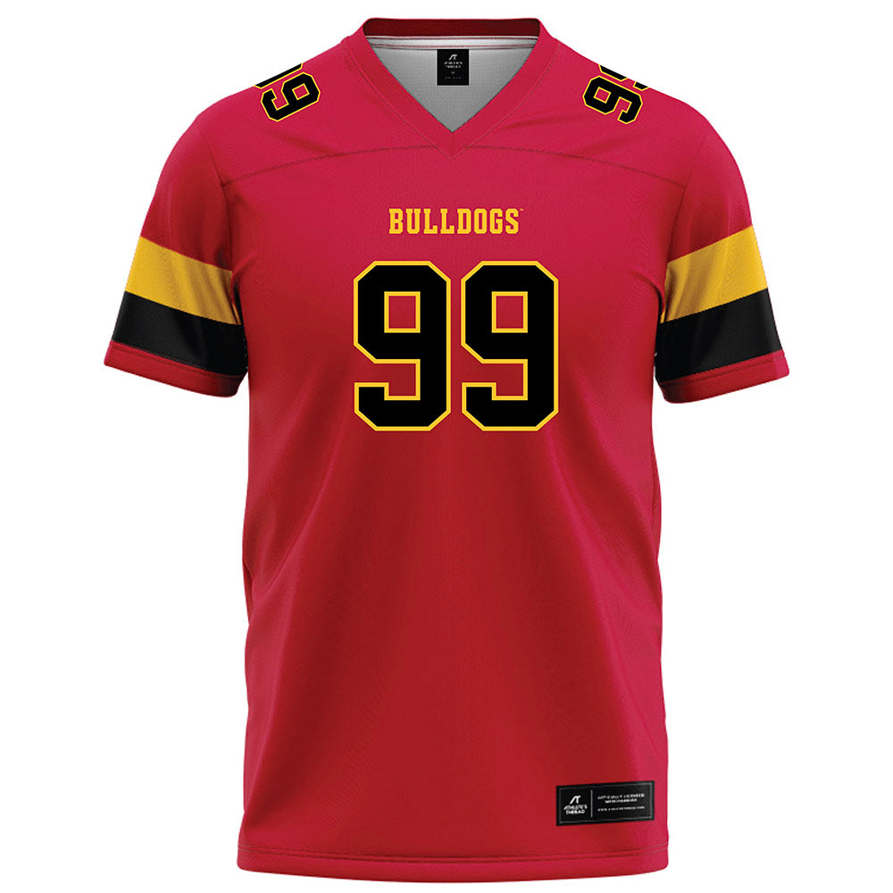 Ferris State - NCAA Football : markee jones - Red Football Jersey-0