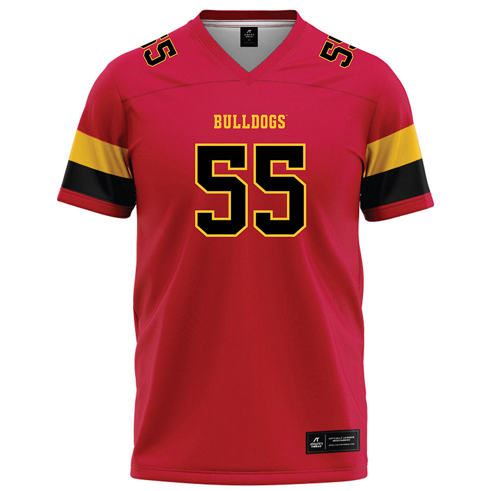 Ferris State - NCAA Football : Elmir Jakupovic - Red Football Jersey-0