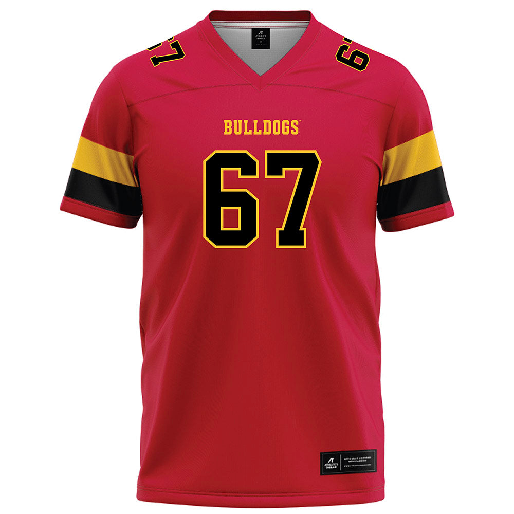 Ferris State - NCAA Football : Matthew Misch - Red Football Jersey-0