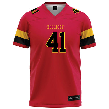 Ferris State - NCAA Football : Michael Bush - Red Football Jersey-0