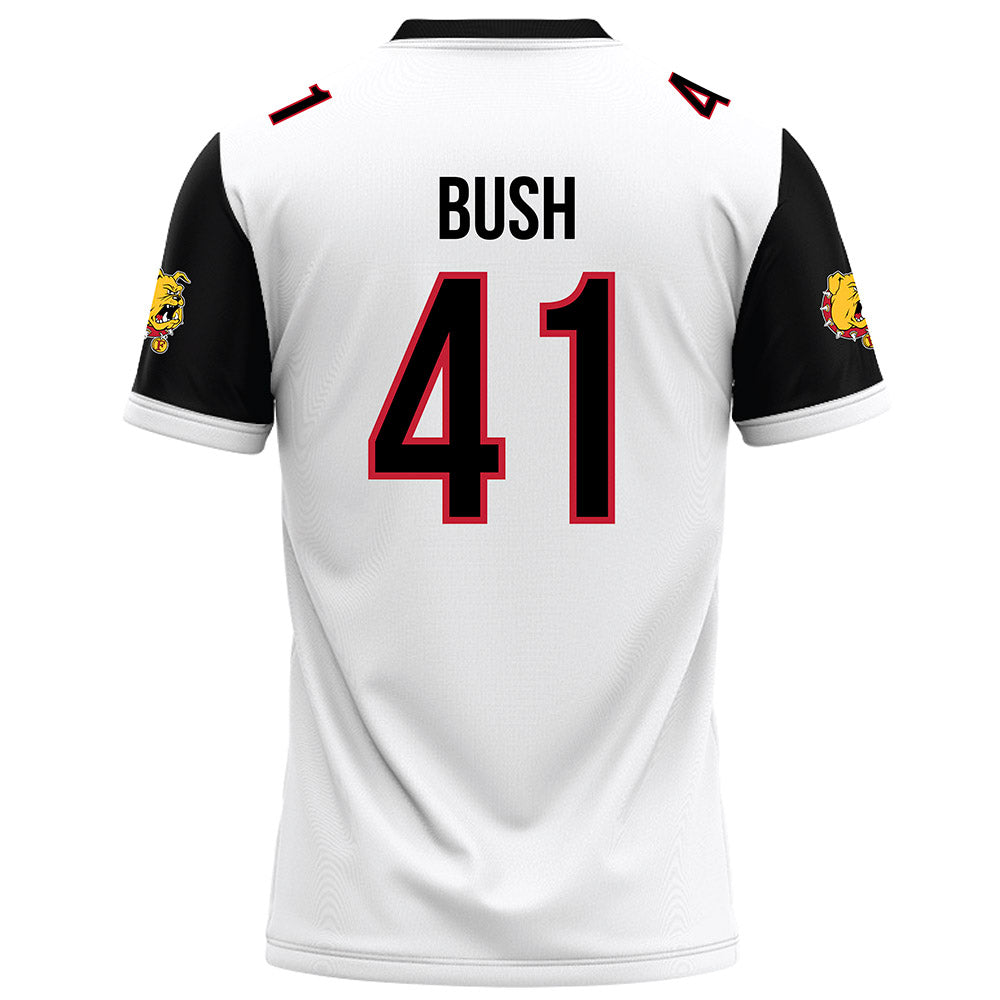 Ferris State - NCAA Football : Michael Bush - White Football Jersey-1