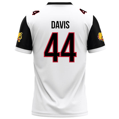 Ferris State - NCAA Football : Kailib Davis - White Football Jersey-1