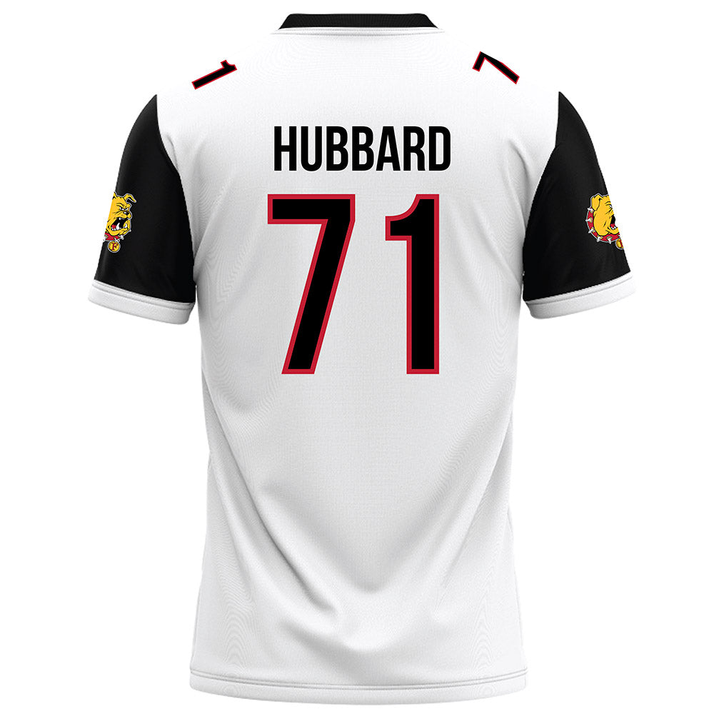 Ferris State - NCAA Football : Bubba Hubbard - White Football Jersey-1