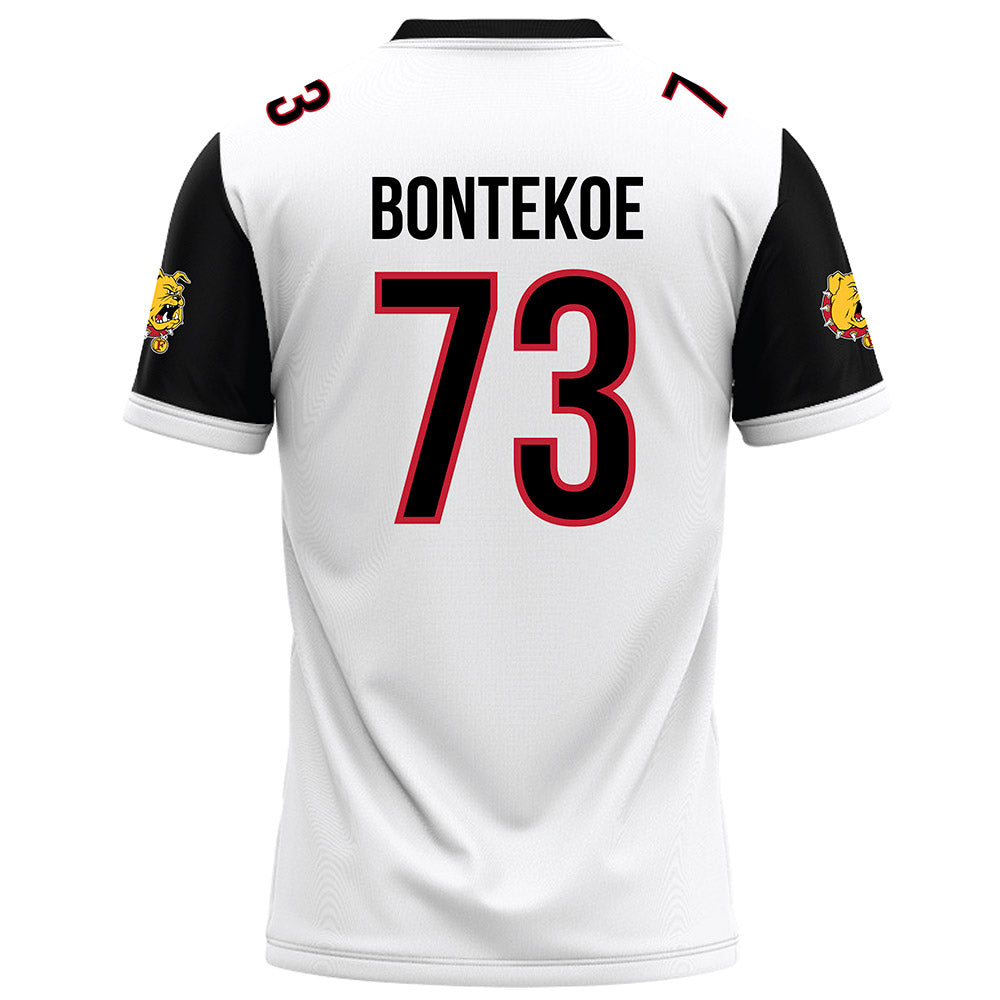 Ferris State - NCAA Football : Mack Bontekoe - White Football Jersey-1