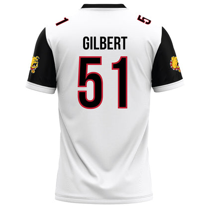 Ferris State - NCAA Football : D'Jaun Gilbert - White Football Jersey-1