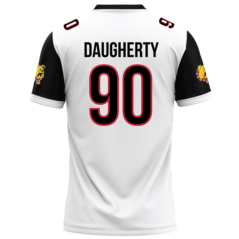 Ferris State - NCAA Football : Royce Daugherty - White Football Jersey-1