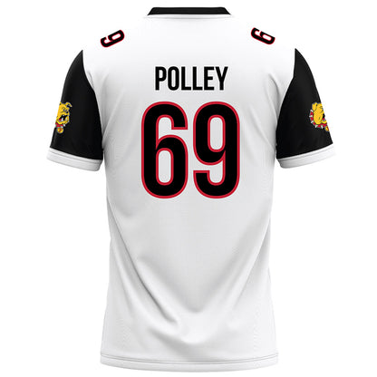 Ferris State - NCAA Football : AJ Polley - White Football Jersey-1