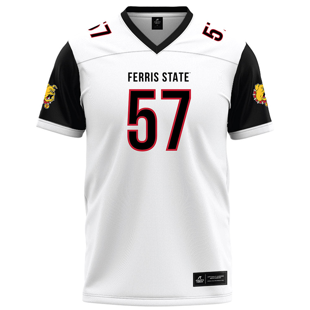 Ferris State - NCAA Football : Derek Anderson - White Football Jersey-0