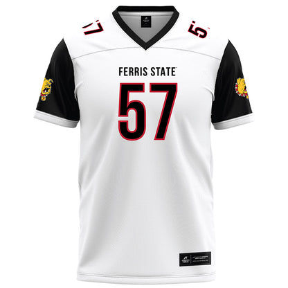 Ferris State - NCAA Football : Derek Anderson - White Football Jersey-0