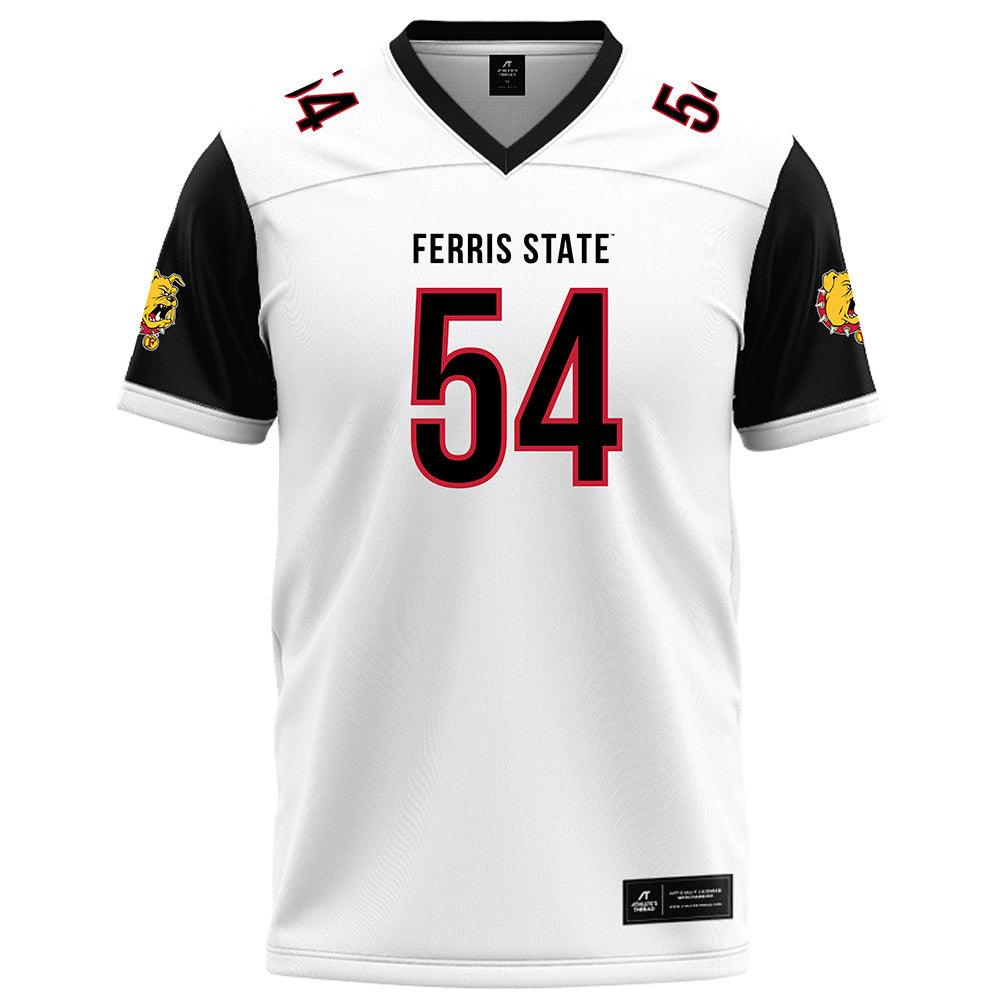 Ferris State - NCAA Football : Jshawn Kennedy - White Football Jersey-0