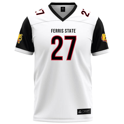 Ferris State - NCAA Football : Ben Sporman - White Football Jersey