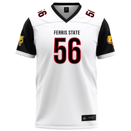 Ferris State - NCAA Football : Ben Przytula - White Football Jersey-0