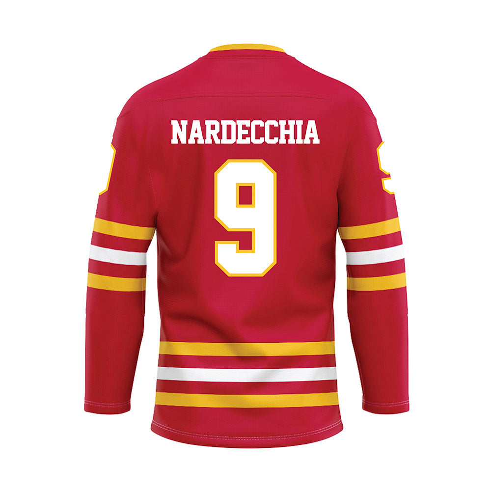 Ferris State - NCAA Men's Ice Hockey : Nick Nardecchia - Red Hockey Jersey-1
