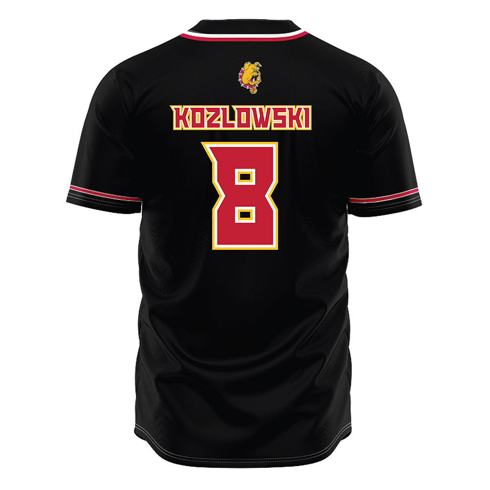 Ferris State - NCAA Softball : Alexis Kozlowski - Black Jersey-1