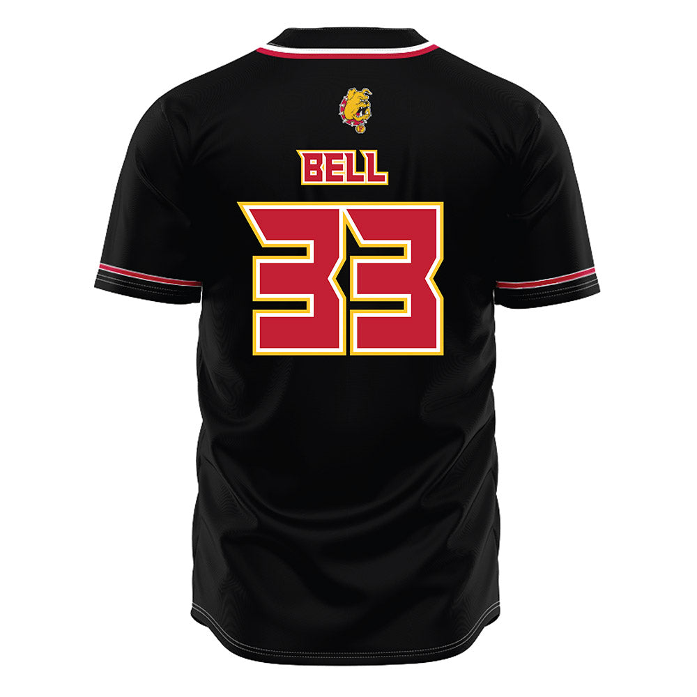 Ferris State - NCAA Softball : Cece Bell - Black Jersey-1