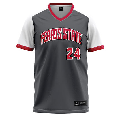 Ferris State - NCAA Softball : Braleigh Miller - Graphite Baseball Jersey