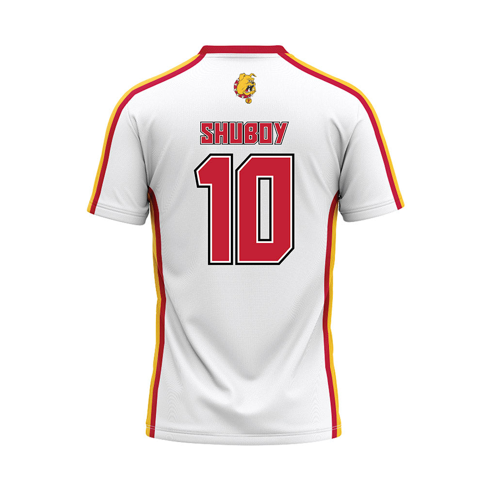 Ferris State - NCAA Softball : Katie Shuboy - White Baseball Jersey-1