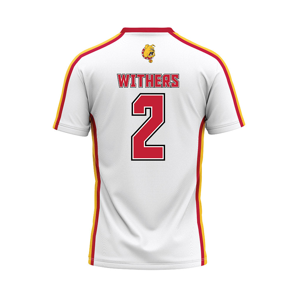 Ferris State - NCAA Softball : jasyl Withers - White Baseball Jersey-1