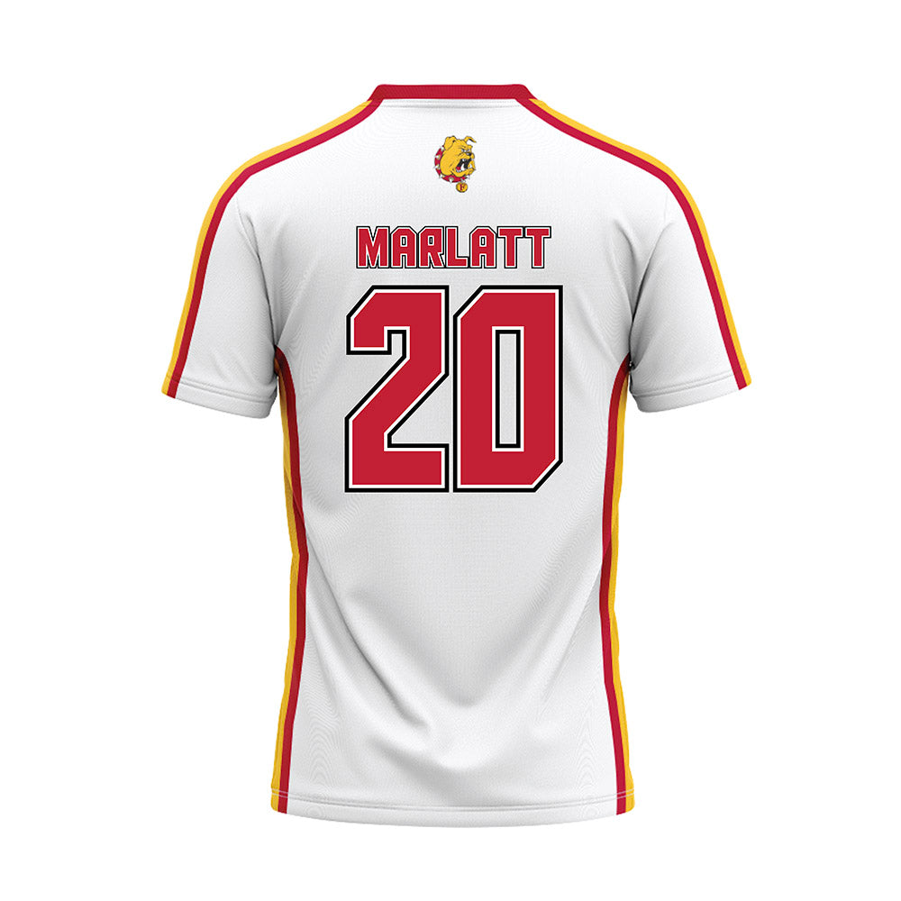Ferris State - NCAA Softball : Jayden Marlatt - White Baseball Jersey-1