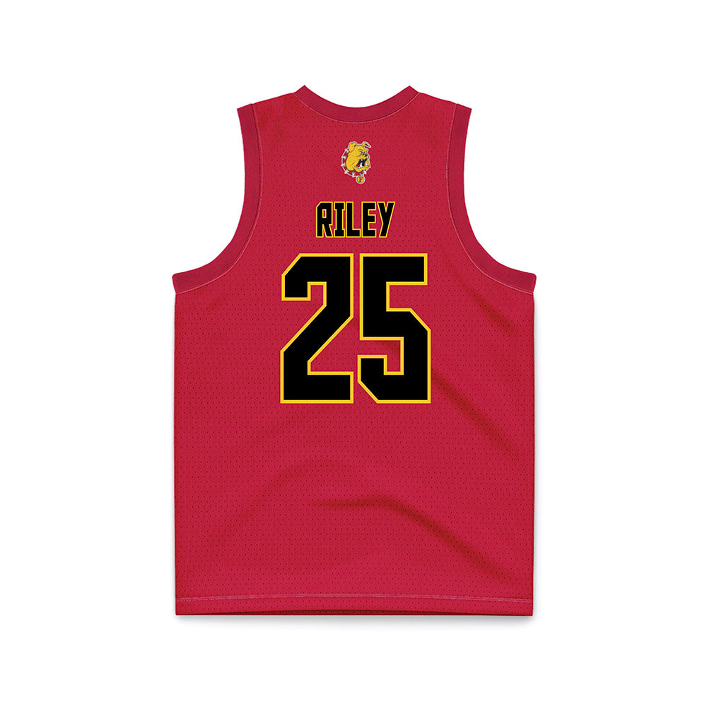 Ferris State - NCAA Women's Basketball : Mia Riley - Red Basketball Jersey-1