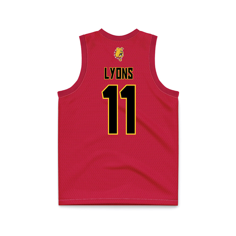 Ferris State - NCAA Women's Basketball : Grace Lyons - Red Basketball Jersey