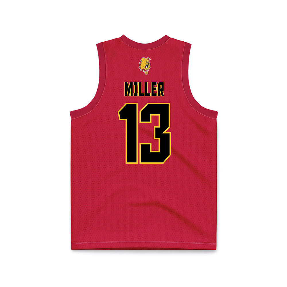 Ferris State - NCAA Women's Basketball : Charlotte Miller - Red Basketball Jersey-1