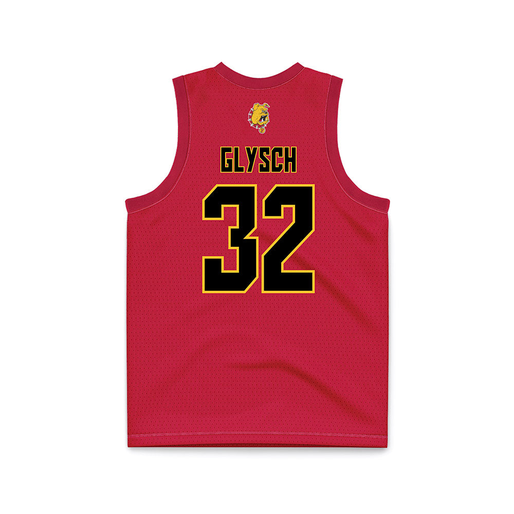 Ferris State - NCAA Women's Basketball : Melena Glysch - Red Basketball Jersey-1