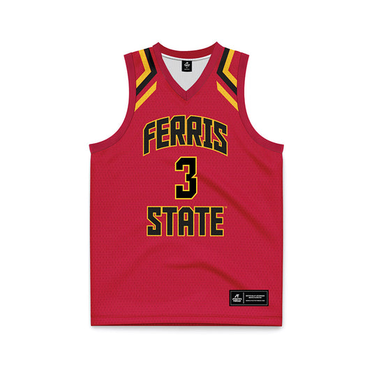 Ferris State - NCAA Women's Basketball : Mara Mitchell - Red Basketball Jersey-0