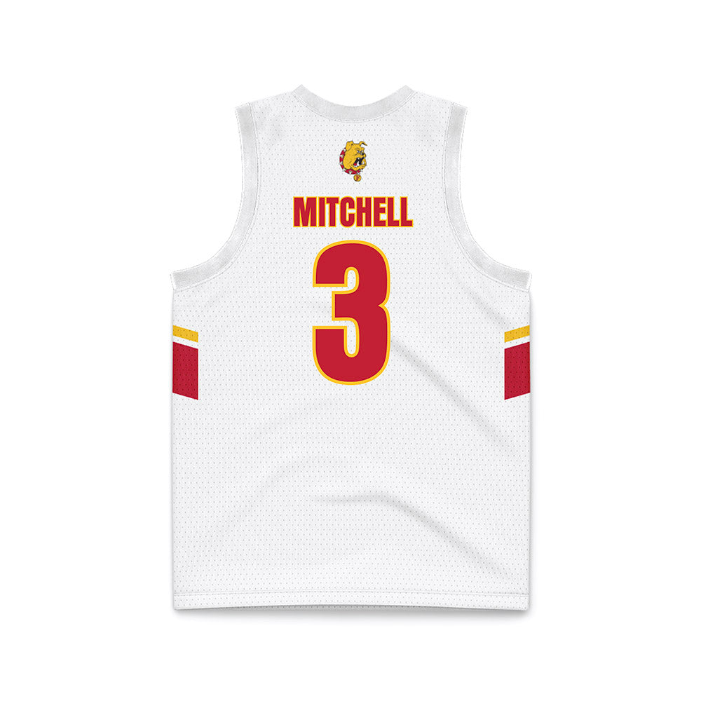 Ferris State - NCAA Women's Basketball : Mara Mitchell - White Basketball Jersey-1