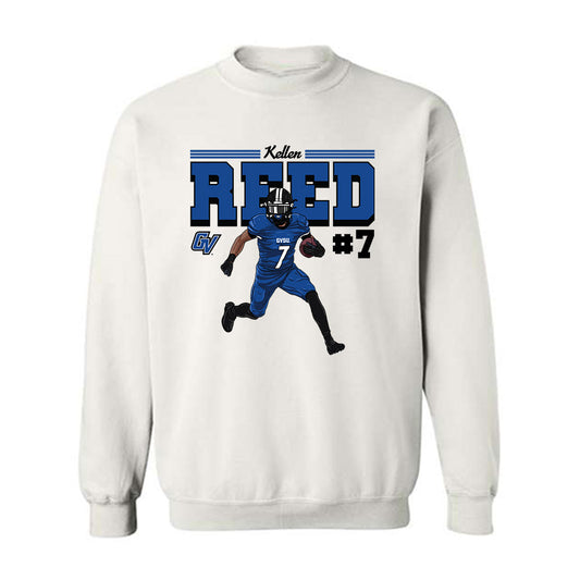 Grand Valley - NCAA Football : Kellen Reed - Crewneck Sweatshirt Individual Caricature
