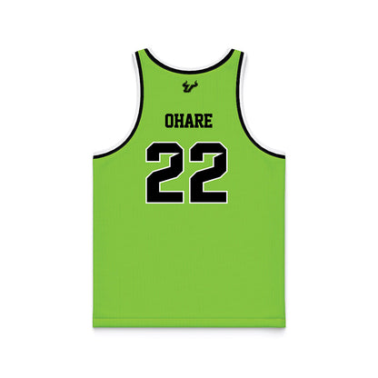 USF - NCAA Men's Basketball : Kyle O'Hare - Slime Basketball Jersey