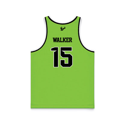 USF - NCAA Men's Basketball : Corey Walker - Slime Basketball Jersey