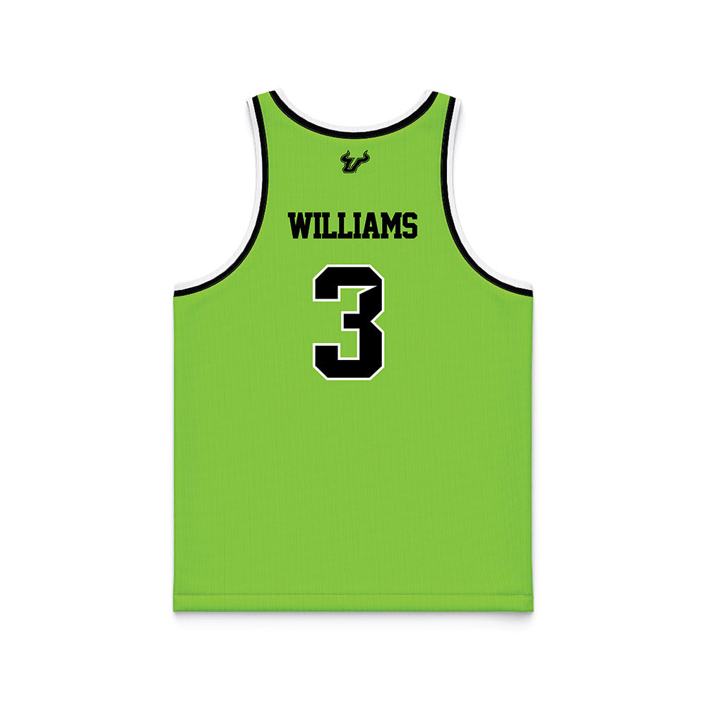 USF - NCAA Men's Basketball : Jimmie Williams - Slime Basketball Jersey