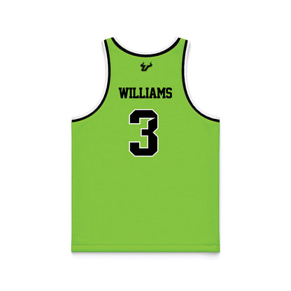 USF - NCAA Men's Basketball : Jimmie Williams - Slime Basketball Jersey