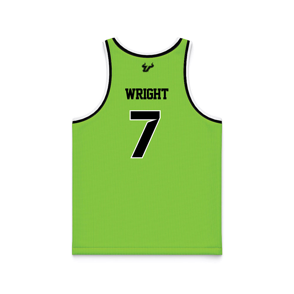 USF - NCAA Men's Basketball : Kam Wright - Slime Basketball Jersey