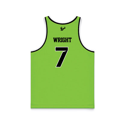 USF - NCAA Men's Basketball : Kam Wright - Slime Basketball Jersey