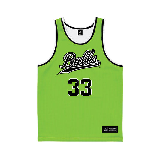 USF - NCAA Men's Basketball : Nic Smith - Slime Basketball Jersey-0