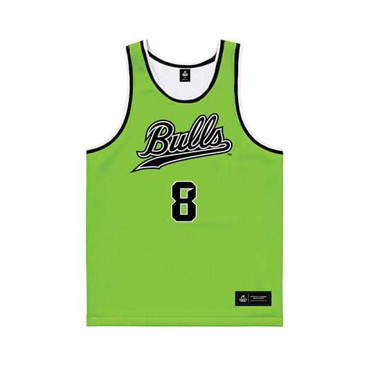 USF - NCAA Men's Basketball : Josh Omojafo - Slime Basketball Jersey-0