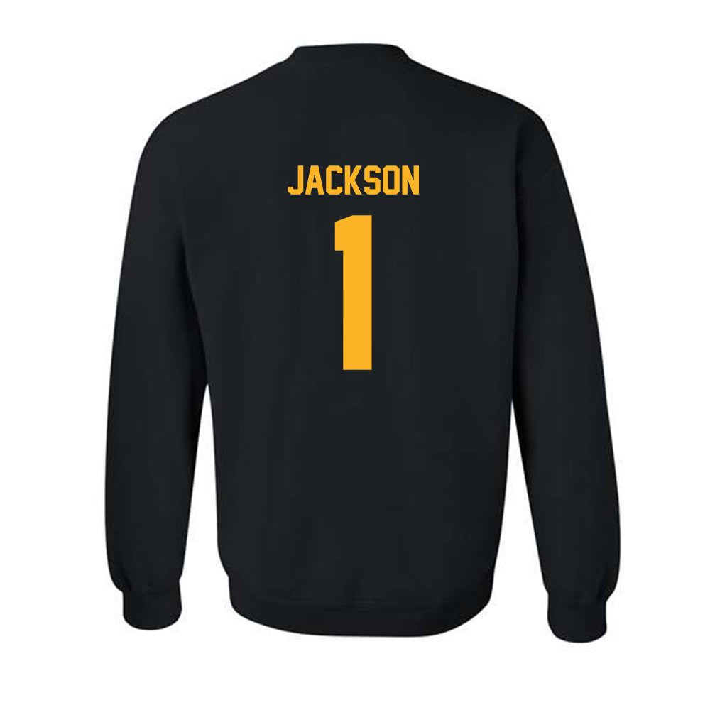 Pittsburgh - NCAA Men's Basketball : Dishon Jackson - Classic Fashion Shersey Crewneck Sweatshirt-1