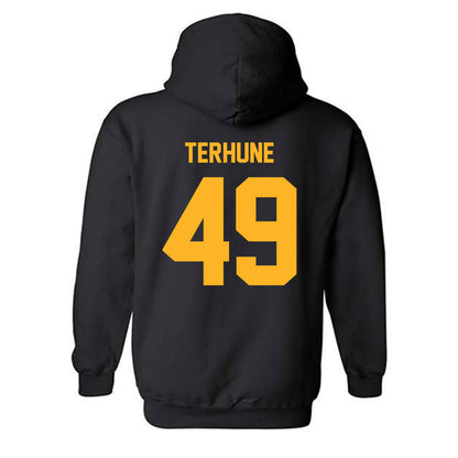 Pittsburgh - NCAA Baseball : Isaac Terhune - Classic Fashion Shersey Hooded Sweatshirt-1